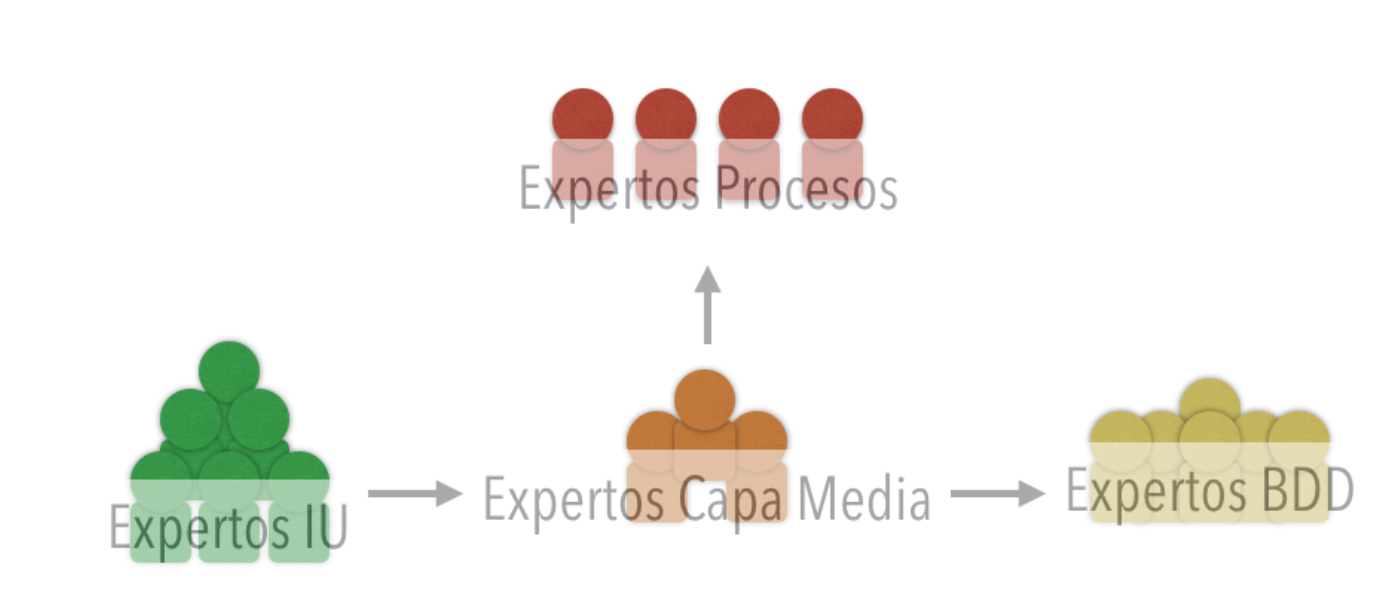 División Técnica de los equipos detrabajo